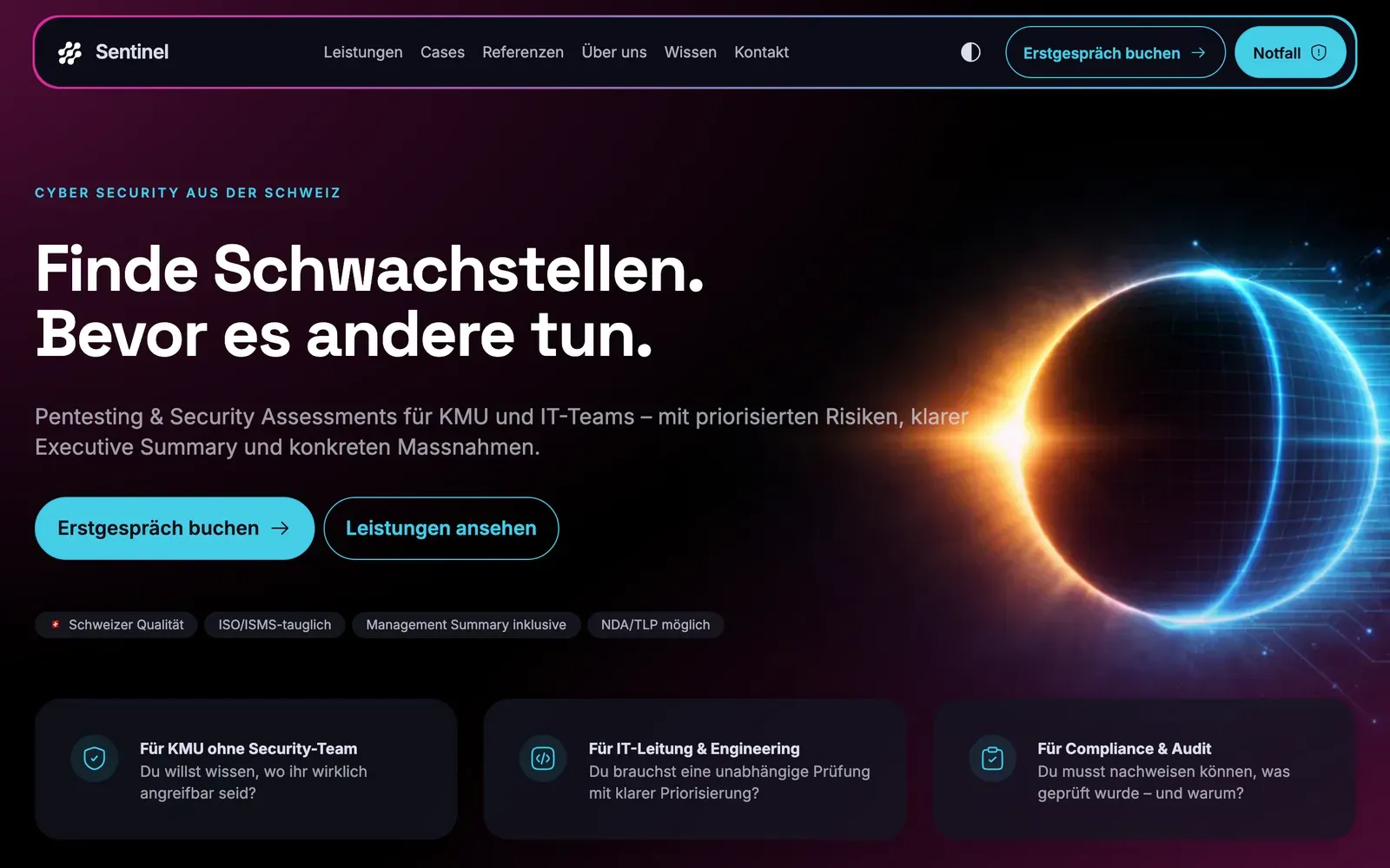 Webeo Website-Beispiel für IT & Tech