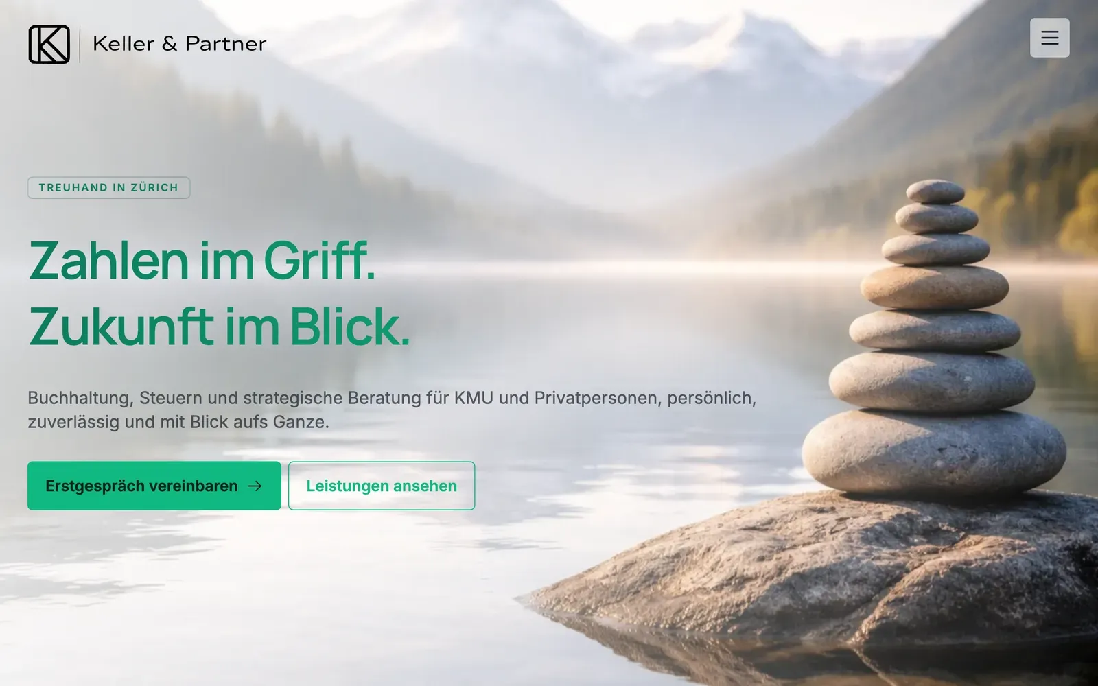 Webeo Website-Beispiel für Treuhand